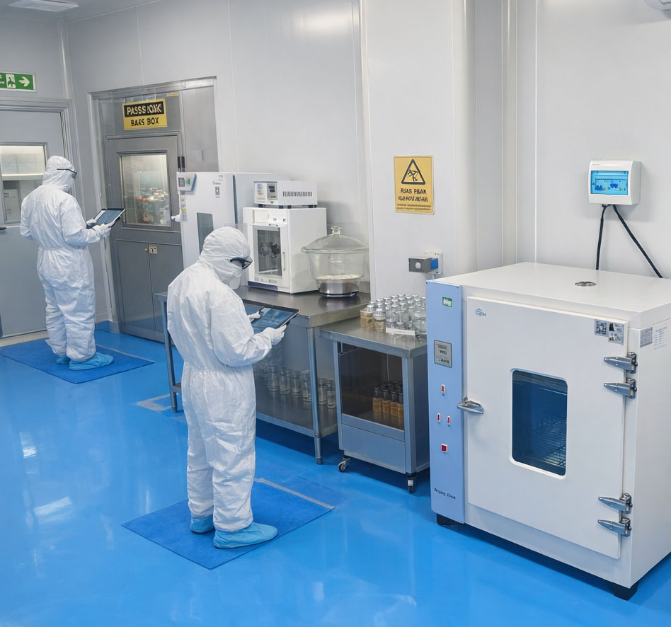 Laboratory testing area